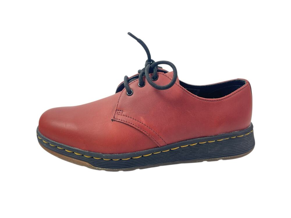 Dr. Martens Airwair Cavendish Red Leather Lace Up Almond Toe Oxford Shoes Size 7
